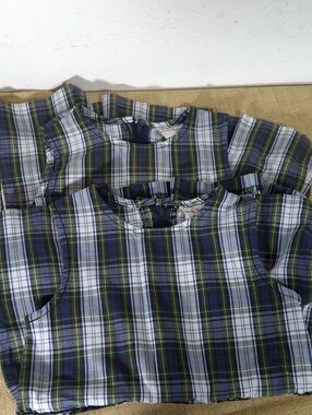 Becky Thatcher Elderwear Uniform Dress Plaid - Bl/Gr Little Girls Size 4 X 2